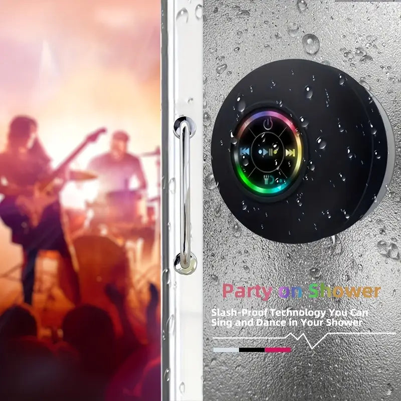 🎵 Mini LED Bathroom Speaker – Splash-Proof Sound, Big Vibes!