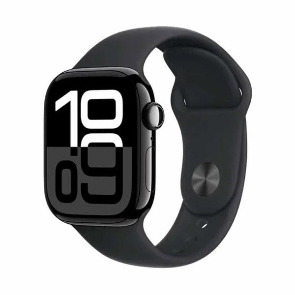 🕒  Pro Series 10 Watch – 46mm Silver Aluminum with Denim Sport Band ⌚💙