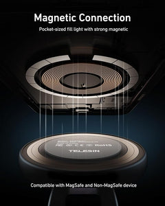 💡 Magnetic Selfie Light | Rechargeable LED Ring Light for Smartphones & Laptops