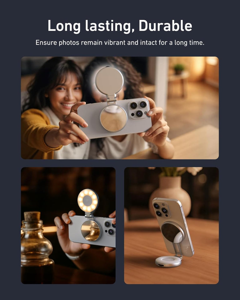 💡 Magnetic Selfie Light | Rechargeable LED Ring Light for Smartphones & Laptops