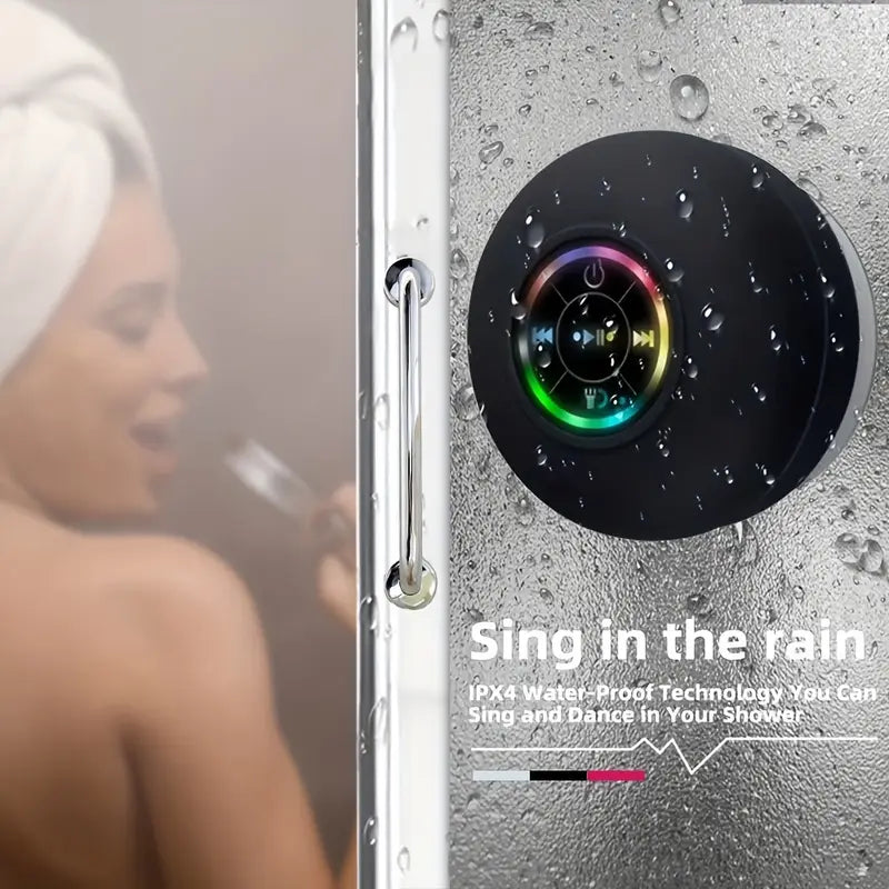 🎵 Mini LED Bathroom Speaker – Splash-Proof Sound, Big Vibes!