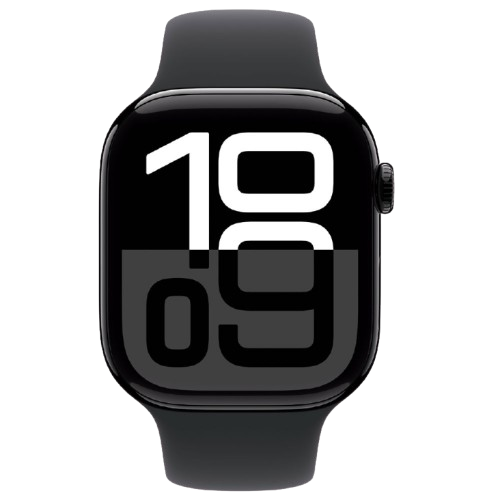 🕒  Pro Series 10 Watch – 46mm Silver Aluminum with Denim Sport Band ⌚💙