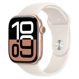 🕒  Pro Series 10 Watch – 46mm Silver Aluminum with Denim Sport Band ⌚💙