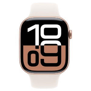 🕒  Pro Series 10 Watch – 46mm Silver Aluminum with Denim Sport Band ⌚💙