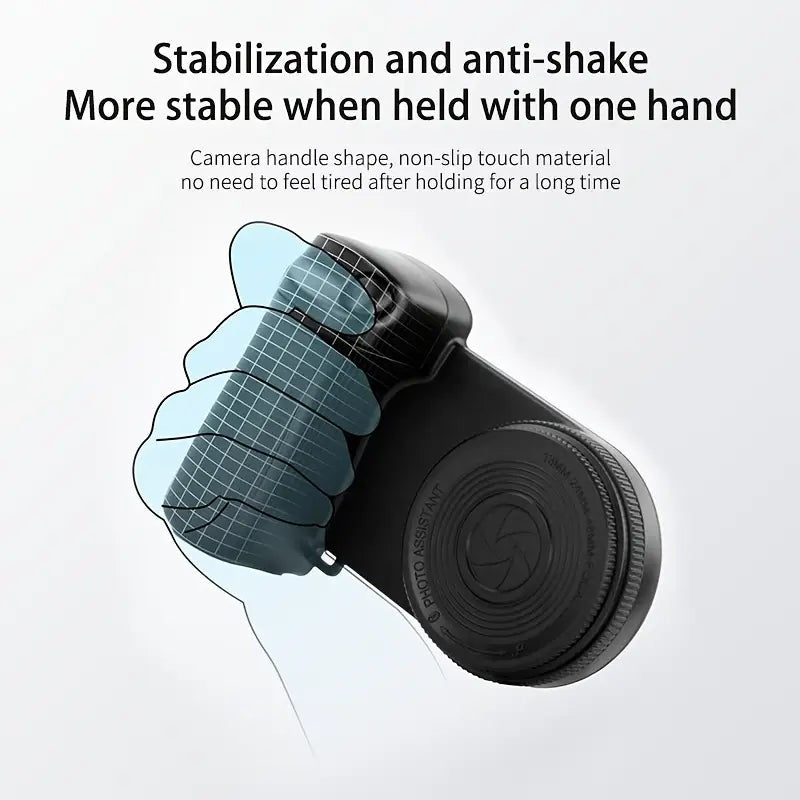 Magnetic Phone Camera Handle – 360° Rotating, Self-Lighting, and Remote-Controlled!