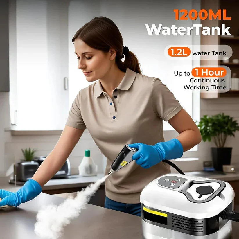 Handheld Pressurized Steam Cleaner – Multi-Surface Deep Cleaning